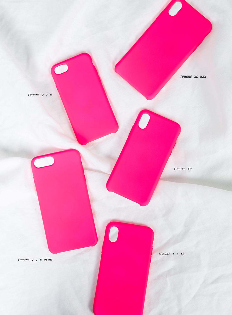 The Classic iPhone Case Neon Pink