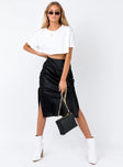 product Cleo Lavoe Midi Skirt Black Princess Polly  Mini Skirts 