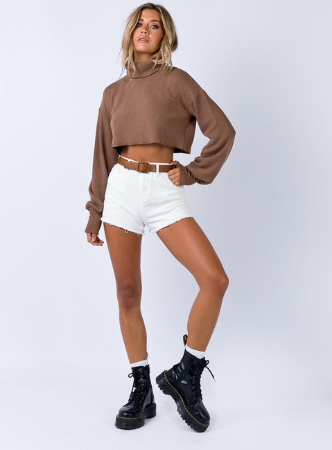 Elliott Sweater Brown Princess Polly  regular 