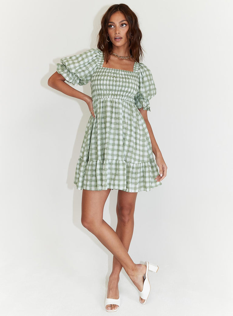 Adelio Mini Dress Green