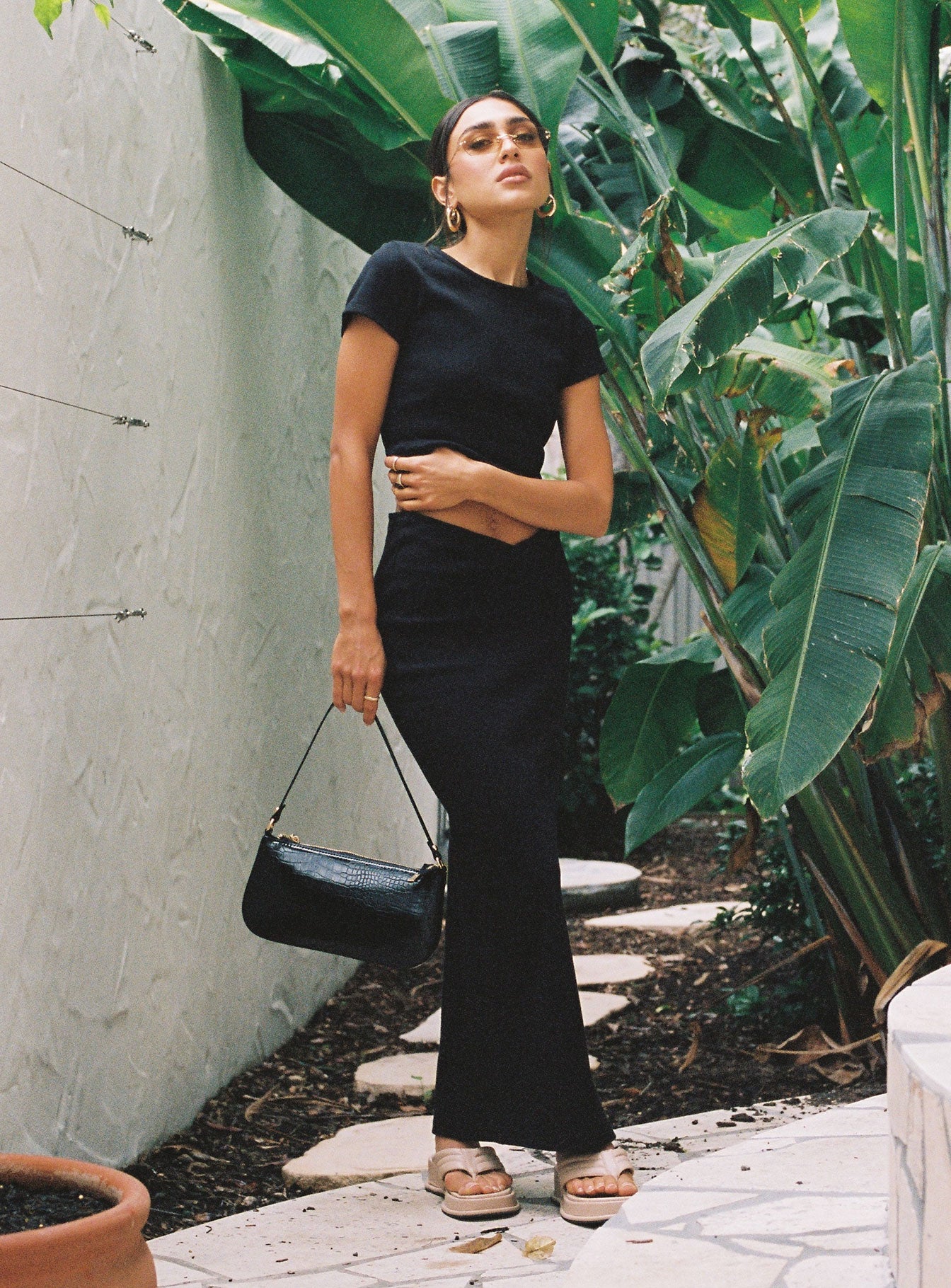 product Abigail Midi Skirt Black Princess Polly  Midi Skirts 