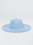 Boater hat  65% Polyester 35% Cotton Faux suede material  Removable chain detail  Stiff brim  Drawstring inner head band 