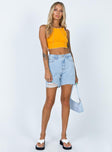 Maggie Denim Shorts Denim Princess Polly mid-rise 