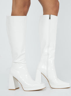 Montgomery Boot White Croc