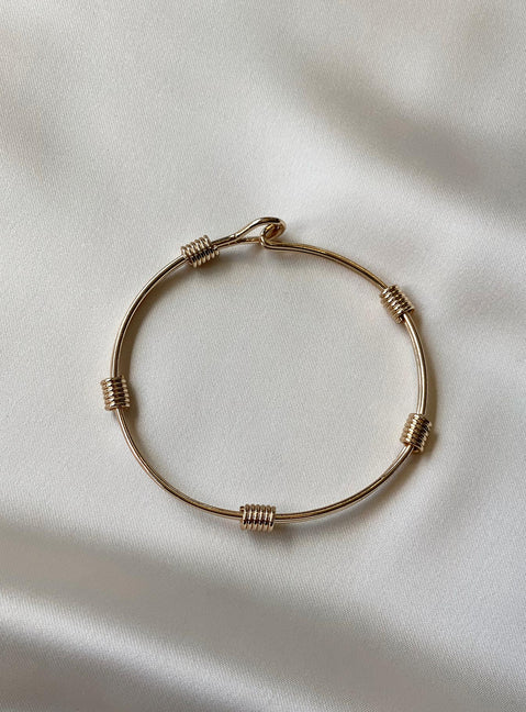 Bracelet Bangle style Gold-toned