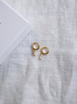 Hush Hush Gold Plated Earrings