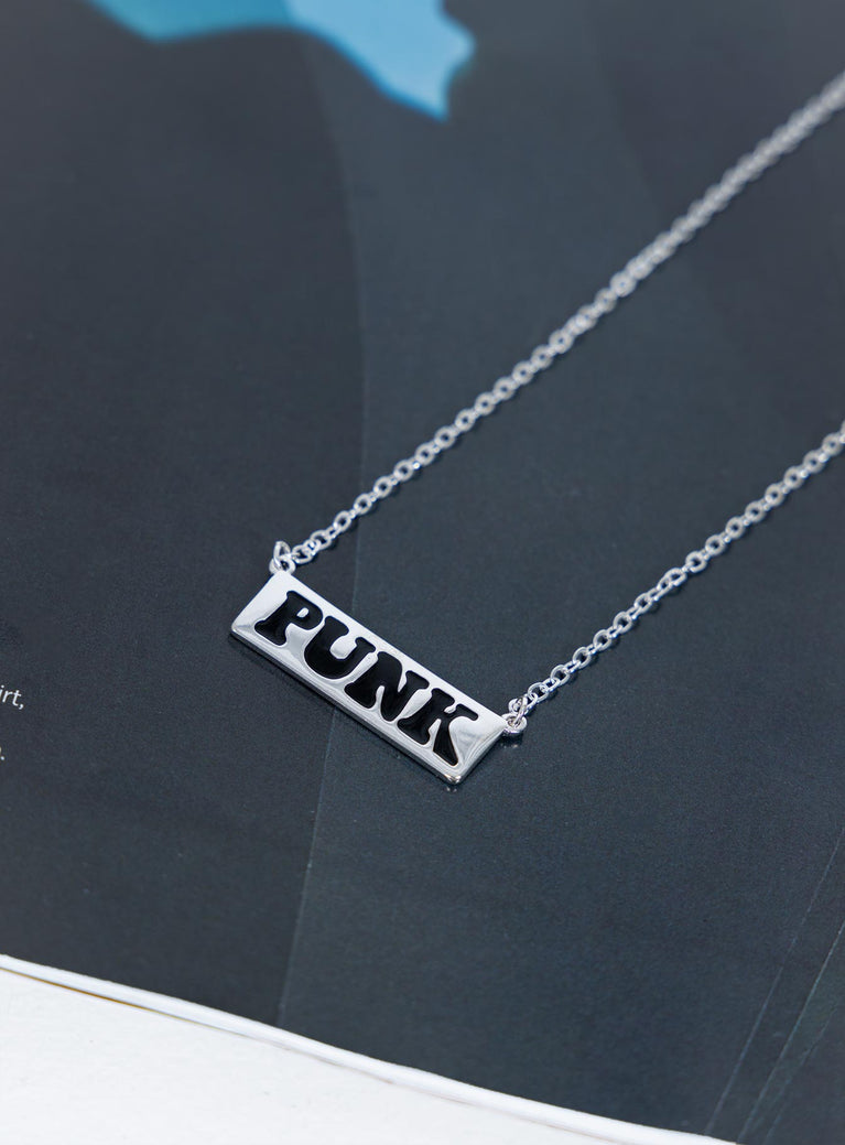 Punk Necklace Silver