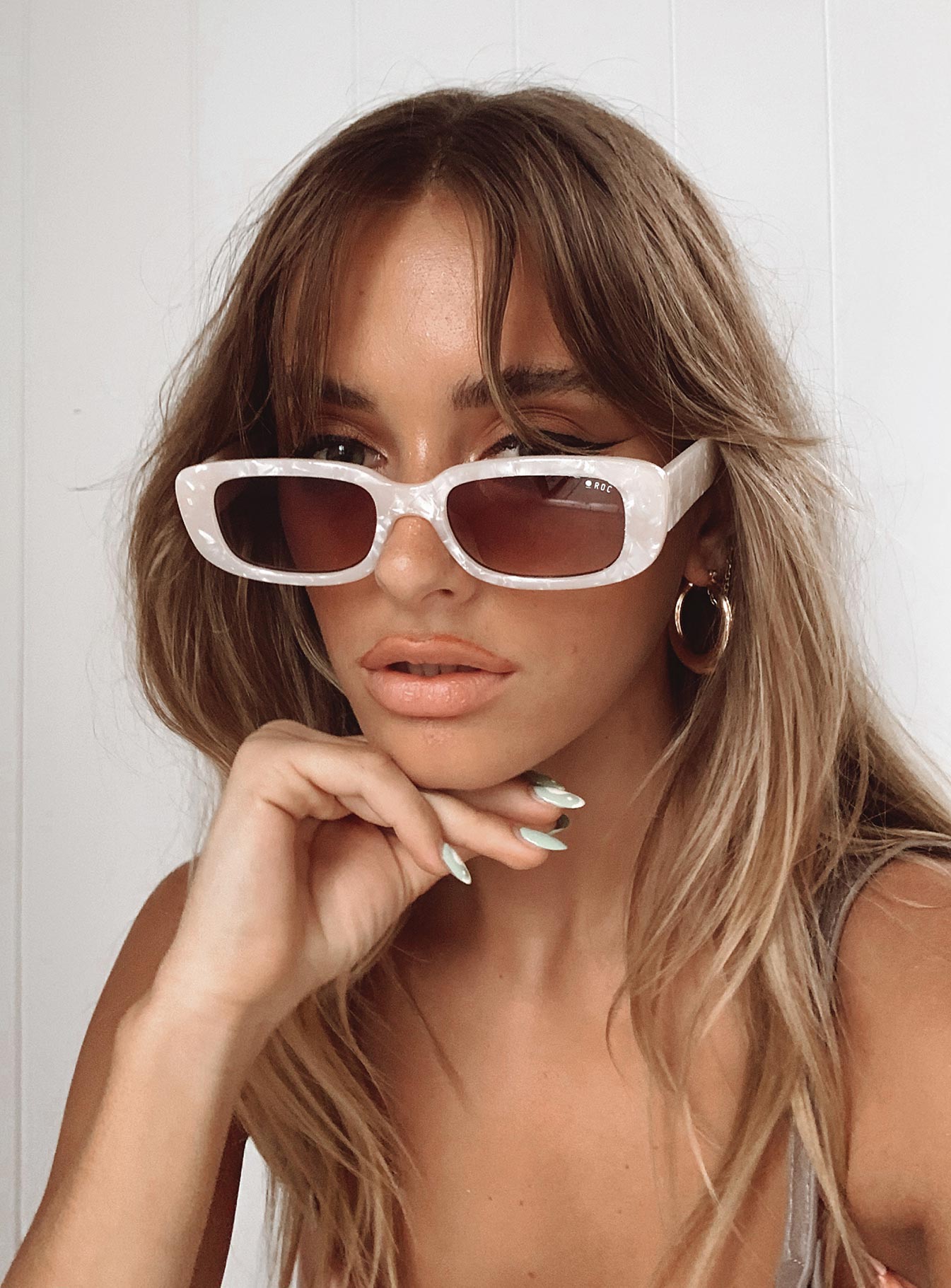 Creeper Sunglasses Pearl White