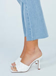 The Leigh Heels White