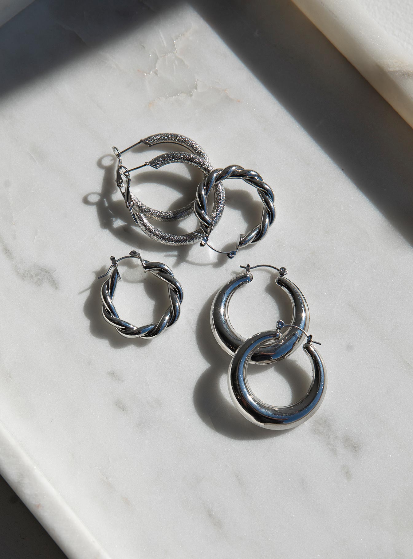 Ciara Earring Set Silver