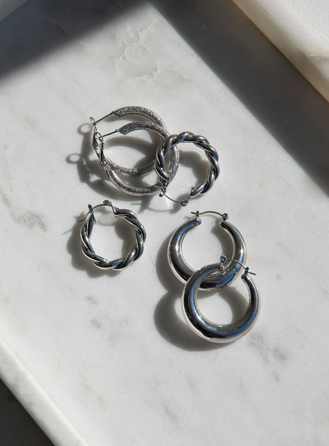 Ciara Earring Set Silver