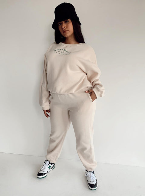 front view of model wearing Princess Polly MVP Track Pant Curve 