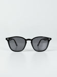 Sunglasses Round style  Smoke tinted lenses  Moulded nose bridge Lightweight 