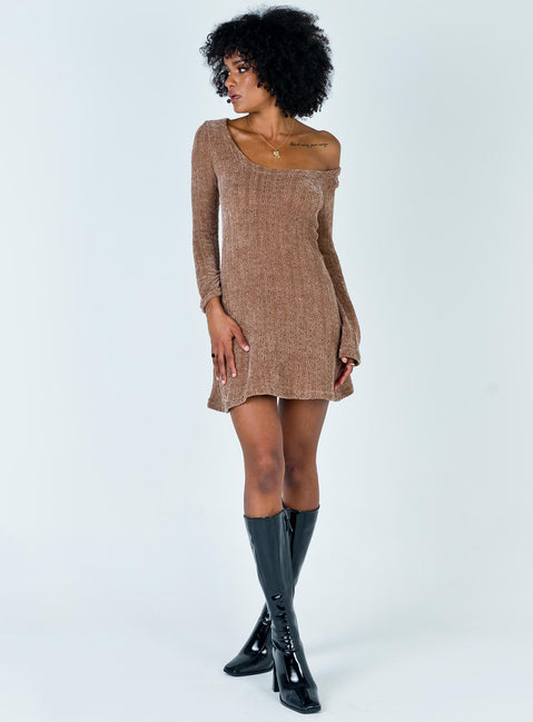 product Princess Polly Boho Babe Mini Dress Mocha 