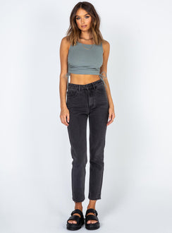 product Princess Polly Sleeveless High Neck  Madelyn Top Green