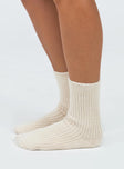 Crew socks Ribbed cuff