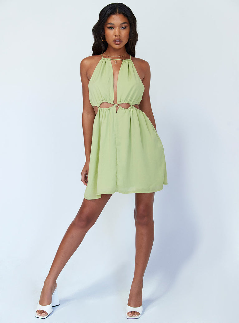 Princess Polly   Noa Mini Dress Green