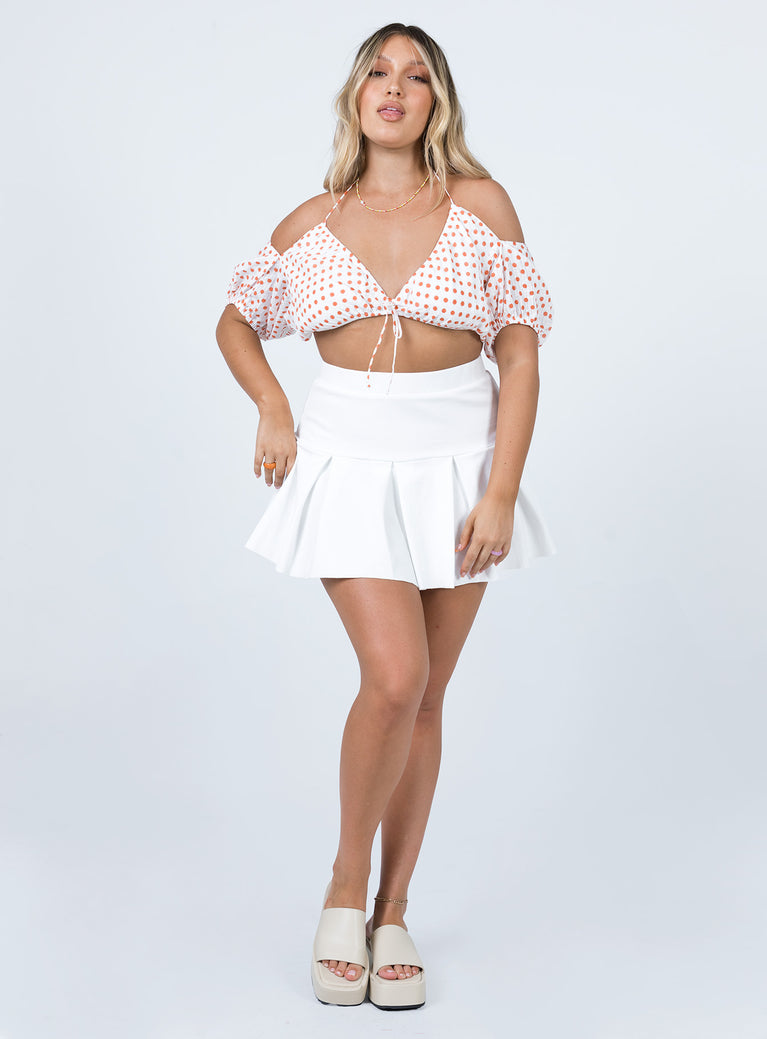 Pippa Top White / Red