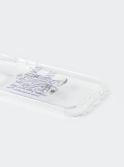 iPhone case Clear plastic style Graphic print