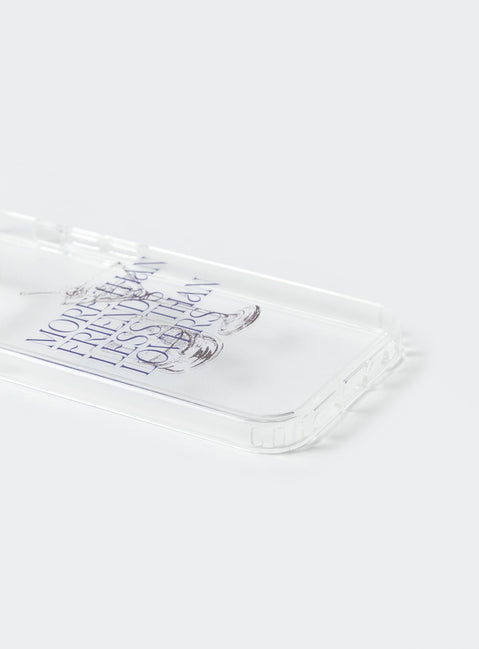iPhone case Clear plastic style Graphic print