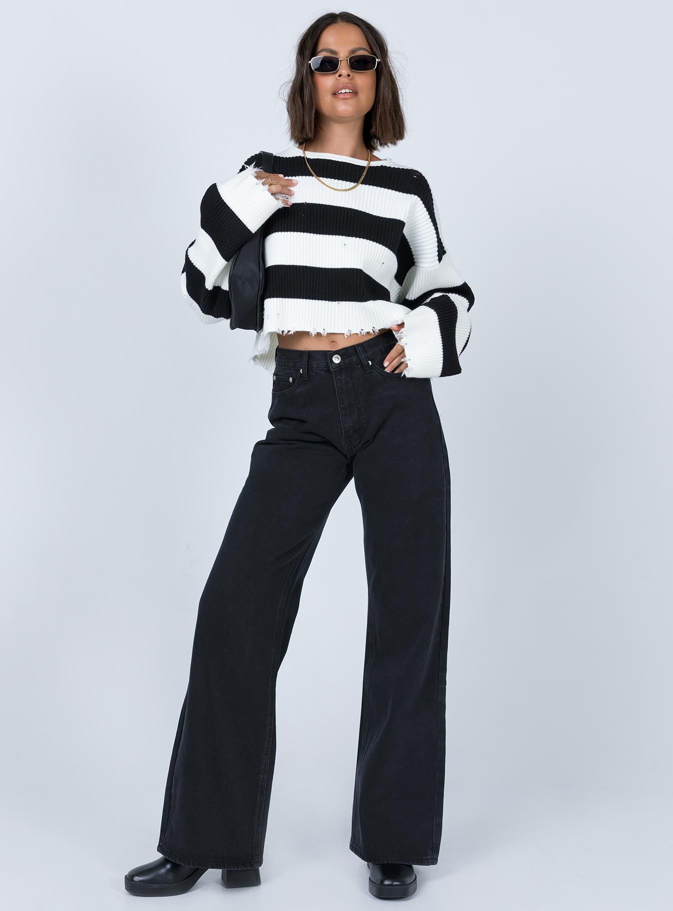 London Bridge Sweater White/Black