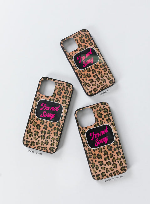 I'm Not Sorry iPhone Case Multi