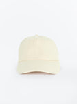 Cream cap Adjustable strap at back