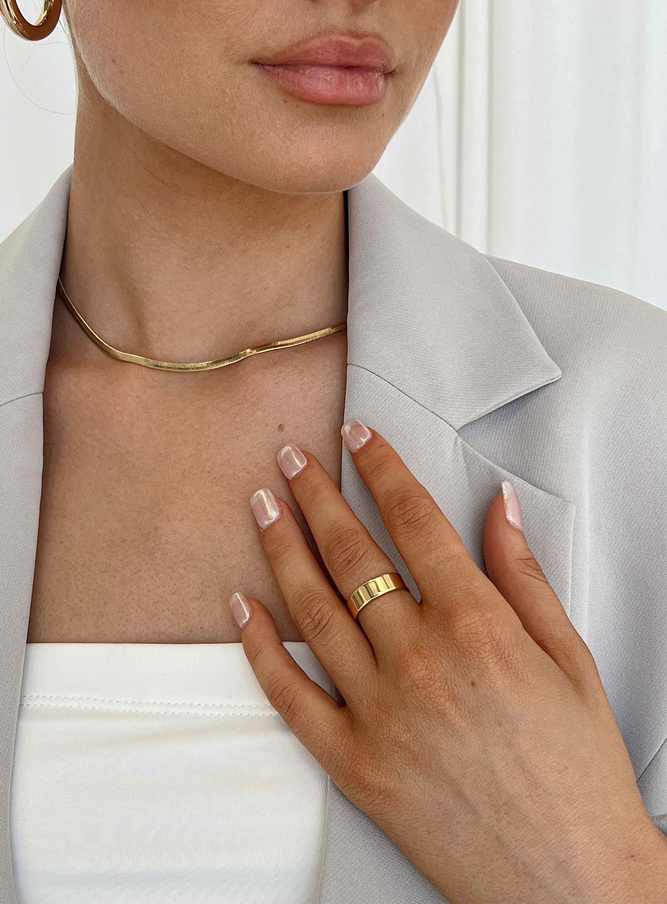 Ring 18K Gold Plated Plain band