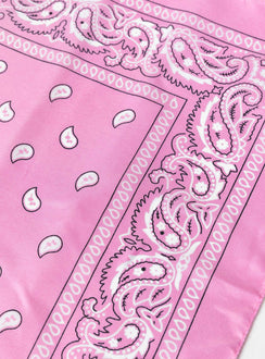 Pink bandana Paisley print