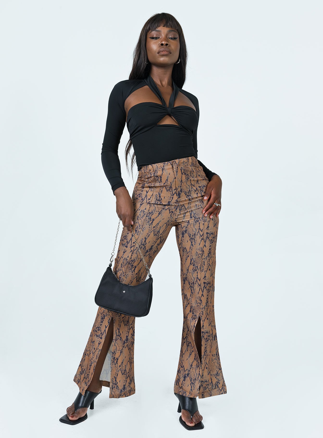 Snake print deals pants