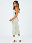 product Princess Polly Square Neck  On Cloud Nine Midi Dress Green