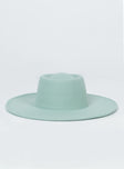 Perito Boater Hat Green