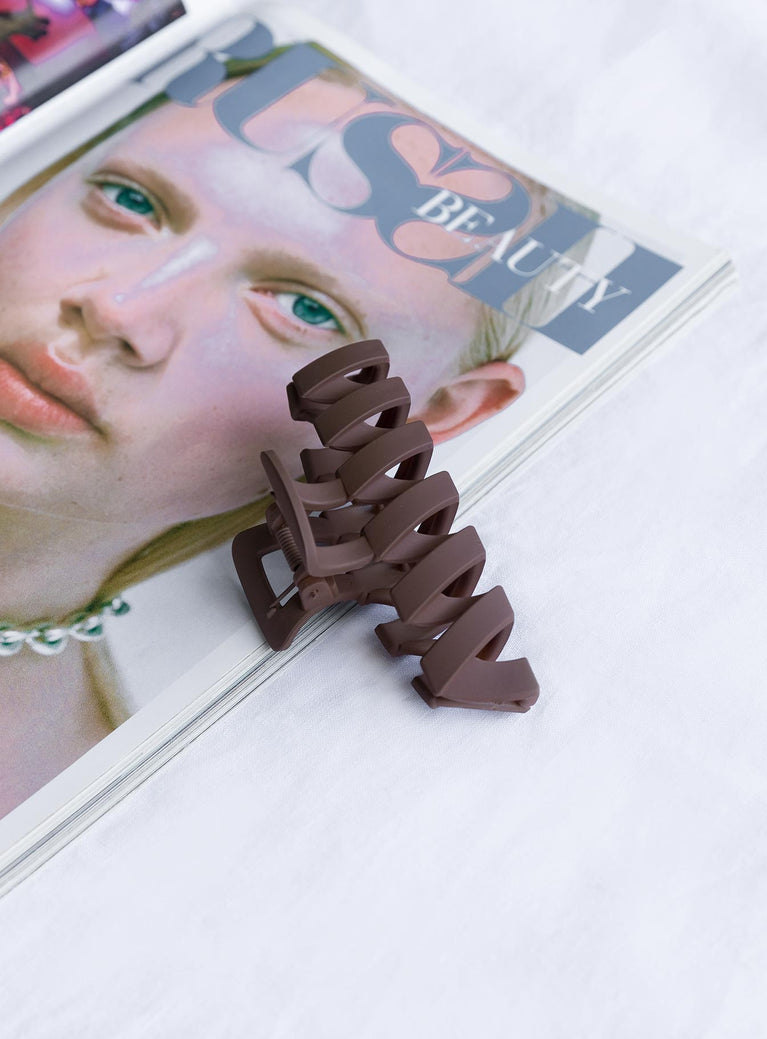 Cinna Hair Clip Chocolate