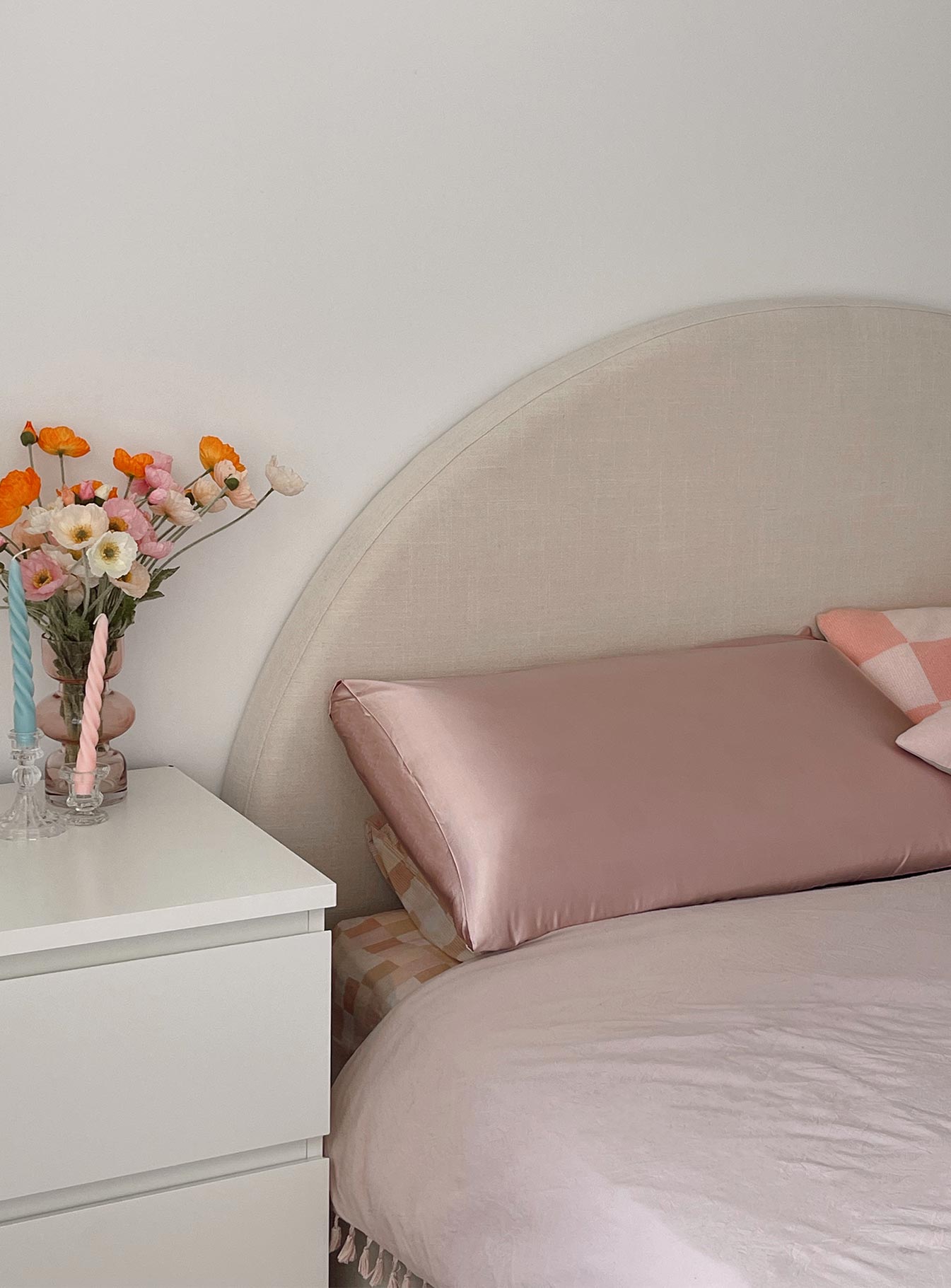 Pillowcase set Silky material Two pillowcases 