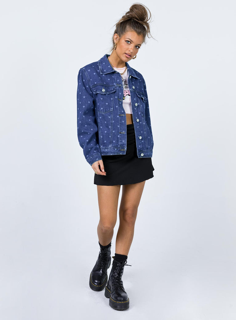 Love Heart Denim Jacket