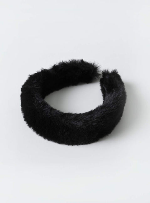 Headband Faux fur material Lightweight
