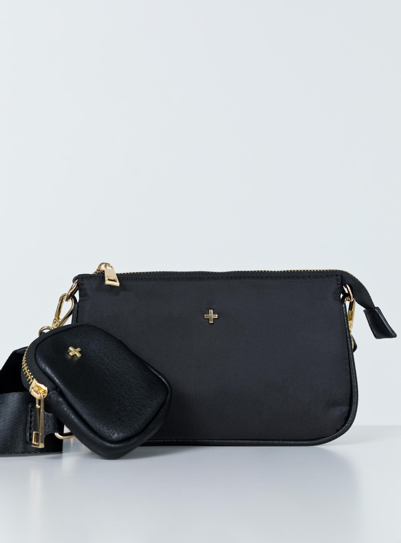 Peta & Jain Pheonix Black Nylon Bag