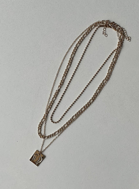 Picaso Necklace Set Gold