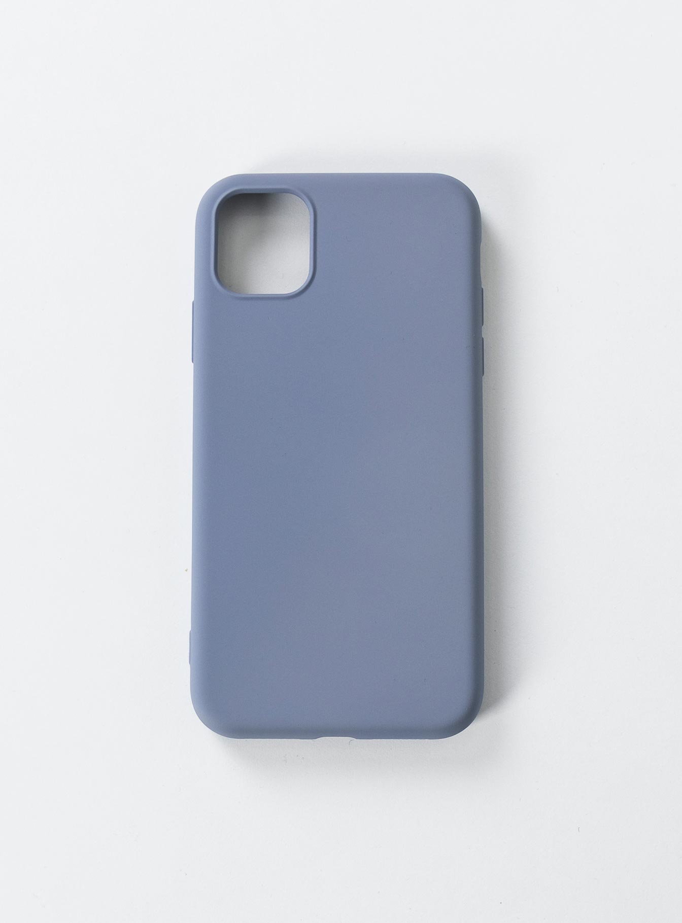 Grey iPhone case Soft rubber design Easy clip-on style