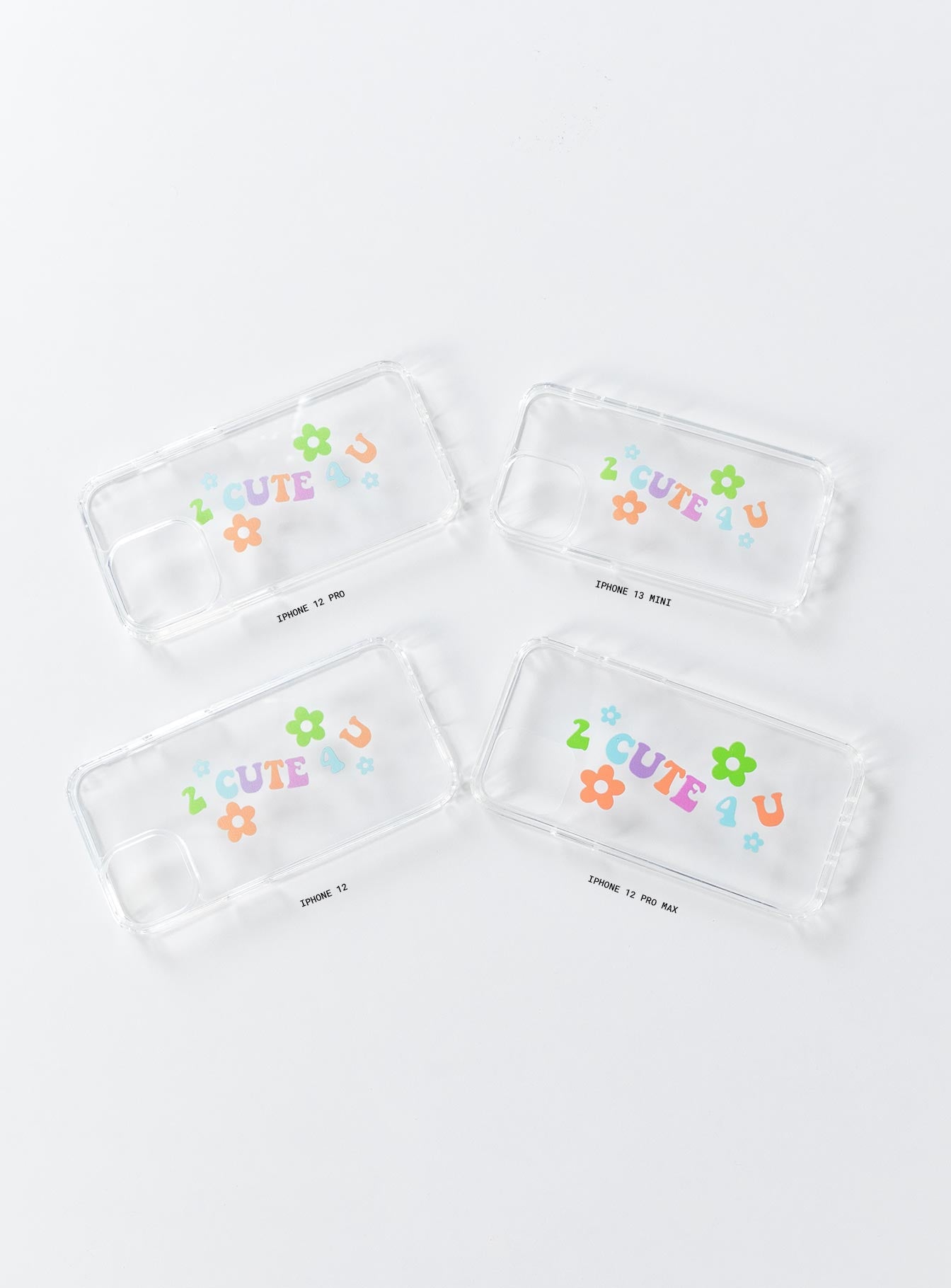 Too Cute iPhone Case Clear / Multi