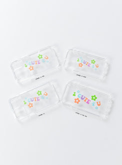 Too Cute iPhone Case Clear / Multi