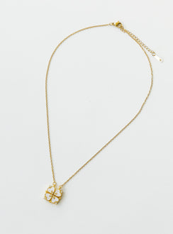 Cloverfiled Necklace Gold