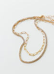 Meena Necklace Gold