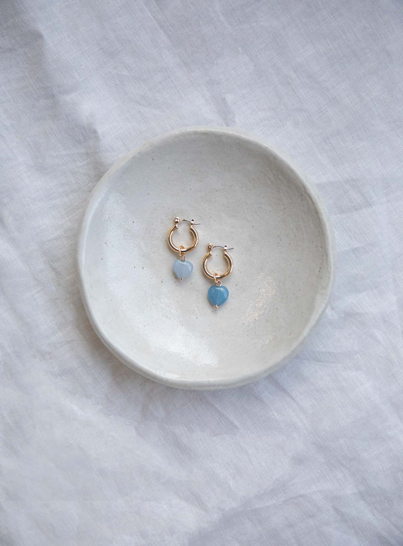 Breaking Hearts Earrings Blue