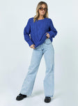 Anaya Oversized Sweater Monday Blues Princess Polly  regular 