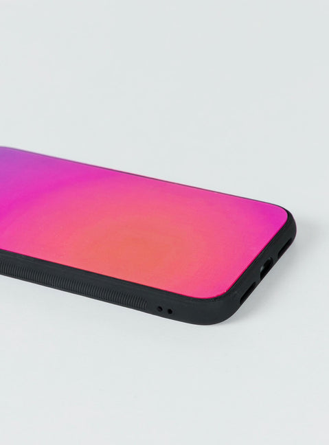 iPhone case Hard plastic back  Graphic print  Rubber sides 