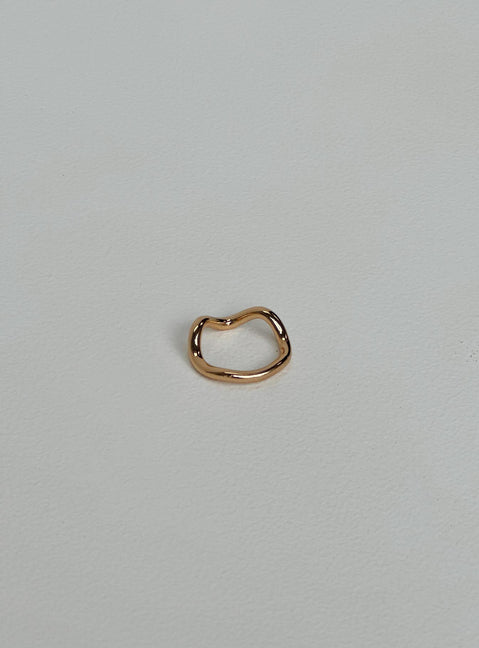 Ring Gold toned Lightweight