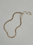 Snake Chain Necklace Gold