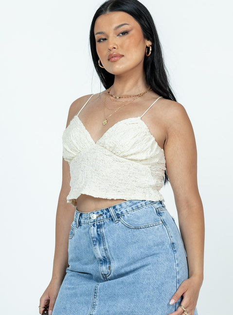 product Princess Polly Sleeveless Sweetheart  Marcell Top White