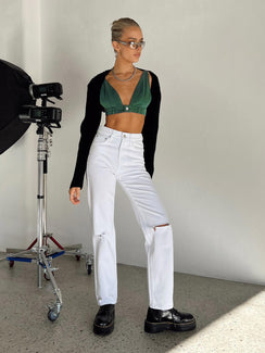 product Princess Polly High Waisted  Holland Jeans White